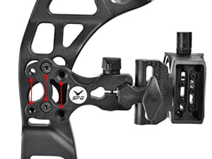 5 Pin Bow Sight for Compound Bow .019” Fiber Optics Archery Recurve Bow Sight with Knobs Windage & Elevation Adjustable Archery Sights Right Handed for Hunting Competition Practice
