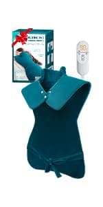 Heating Pad for Neck and Shoulder Pain Relief, Birthday Christmas Gifts for Women Mom Wife, 2lb Heated Neck Wrap Warmer for Daily Comfort, 6 Heat Settings 2 Hours Auto Shut Off, 17x23 inch, Blue