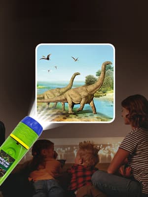 Pup Go Dinosaur Toys for Kids 3-7, Dinosaur Flashlight Focusable Projector Light with 24 Realistic Dino Images, Kids Night Light, Best Gift Cool Dinosaurs Toys for 3 4 5 6 7 Year Old Boys Girls