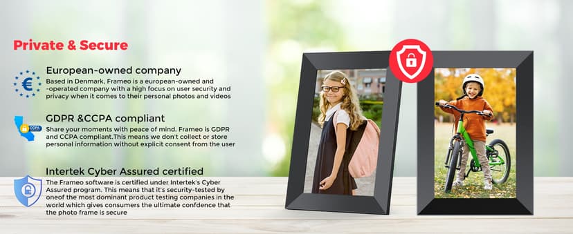 Frameo 10.1 Inch WiFi Digital Picture Frame with 1280 * 800P IPS Touch Screen HD Disply,Video Clips and Slide Show,Auto-Rotate, Wall Mountable,Send Photos Instantly from Anywhere with via Frameo APP