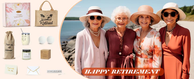 Happy Cool Retirement Gifts for Women, Grandma, Coworker, Teacher, Retirees, Mom Best Retirement Gifts Ideas Retirement Gifts for Women 2026,Funny Retired Gifts Basket B0D1KHCSSV