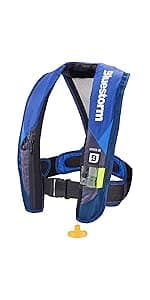 BLUESTORM Cirrus26 Inflatable PFD Life Jackets for Adults | US Coast Guard Approved Automatic Life Vest w/Manual Override Convertibility