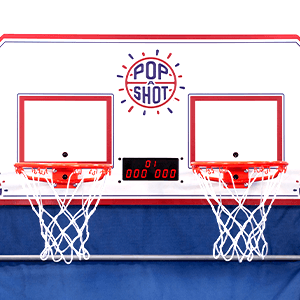 Pop-A-Shot - Home Dual Shot | Arcade Basketball Game for Home | Sensor Scoring Hoop, 16 Game Modes, 7 Balls | Foldable for Easy Storage | Fun for All Players