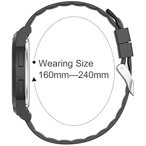 GOLDEN HOUR Ultra-Thin Minimalist Sports Waterproof Digital Watches Men with Wide-Angle Display Rubber Strap Wrist Watch for Men Women