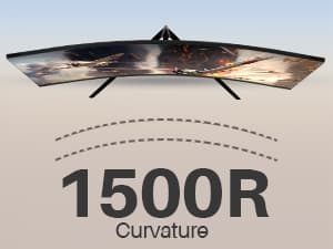 Z-Edge 27 inch Curved Gaming Monitor, FHD 1080P 240Hz 280Hz Curved 1500R Computer Monitor, Fast MPRT 1ms, FreeSync, Low Blue Light, 350nits, 16.7M Colors, 4000:1 Contrast, UG27P 2X DP and 2X HDMI