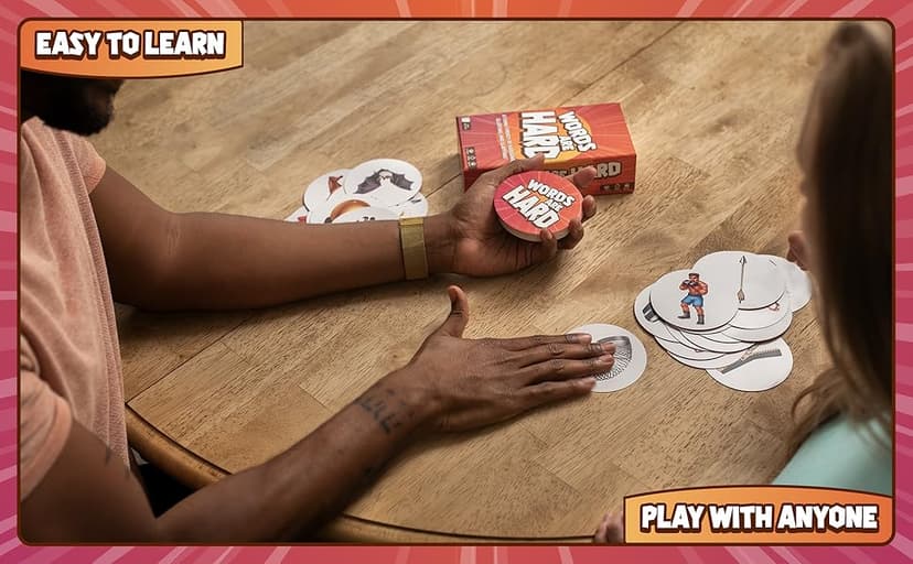 Lost Boy Entertainment Words are Hard - Party Games - Family Card Games - for Kids 8 and up - for Adults - Family Game Night - Travel Game - Creators of Piles!