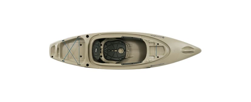 Perception Sound 10.5 | Sit Inside Kayak for Fishing and Fun | Two Rod Holders | Large Rear Storage