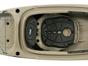 Perception Sound 10.5 | Sit Inside Kayak for Fishing and Fun | Two Rod Holders | Large Rear Storage