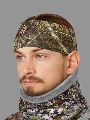 HUNTARMOR Stealth Hunter Neck Gaiter: Breathable Neck Hunting Gaiters, Men's Camo Stormproof Neck Gator, Comfortable Snow Cold Weather Neckwarmer