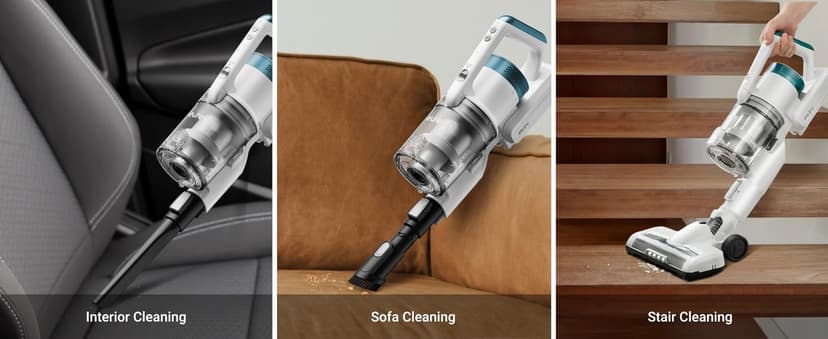 Eureka RapidClean Pro NEC280TL Cordless Stick Vacuum Cleaner – Lightweight 5.3 lbs, 40-Min Runtime, LED Headlights, 3 Power Modes, Ideal for Pet Hair, Hard Floors & Carpets