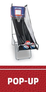 Pop-A-Shot - Home Dual Shot | Arcade Basketball Game for Home | Sensor Scoring Hoop, 16 Game Modes, 7 Balls | Foldable for Easy Storage | Fun for All Players
