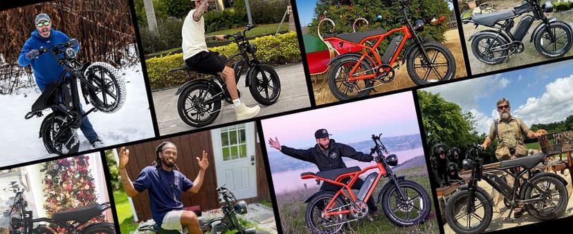 TST Electric Bike for Adults 1500W Peak 20" Fat Tire All-Terrain E-Bike 60/110 Miles 28 MPH Electric Dirt Bike - 48V 15/25 AH Battery Tested to UL 2849 Powered Electric Bicycle