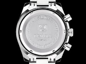 BENYAR BY BENYAR Watch for Men Analog Quartz Chronograph Waterproof Luminous Designer Mens Wrist Watches Business Work Sport Casual Dress Watch with Silicone Strap Elegant Gifts for Men