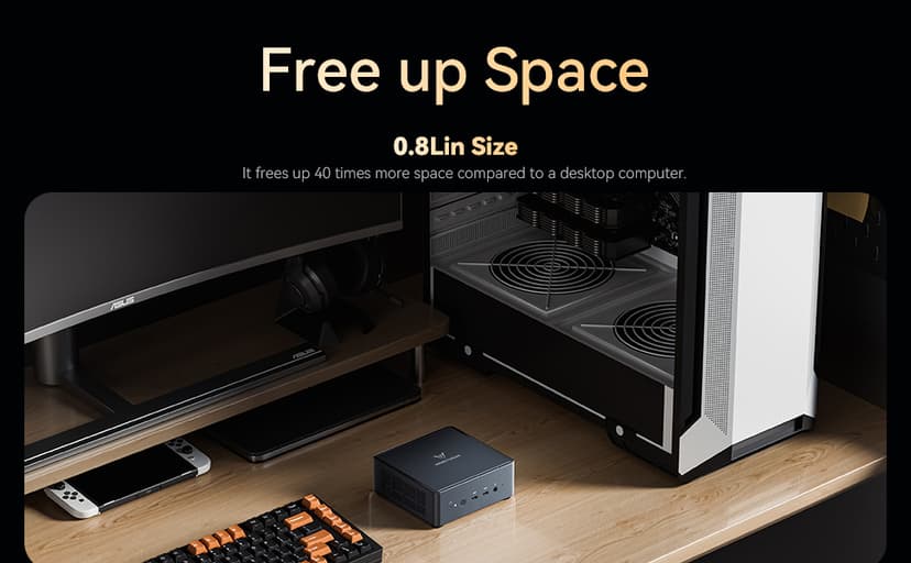 MINISFORUM Venus UM790 Pro Mini PC AMD Ryzen 9 7940HS up to 5.2 GHz 32 GB DDR5 1 TB SSD Radeon 780M Graphics, 4X USB3.2, 2X USB4, 2X HDMI 2.1, PCIe4.0x2, BT5.3, RJ45 2.5G