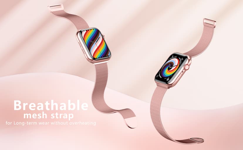 Zedoli Metal Band Compatible with Apple Watch Band 40mm 38mm 41mm 45mm 44mm 42mm 46mm for Women Men, Stainless Steel Milanese Mesh Loop Magnetic Wristbands for iWatch Series 11 10 9 8 7 6 5 4 3 2 1 SE