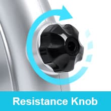 Mini Exercise Bike, himaly Under Desk Bike Pedal Exerciser Portable Foot Cycle Arm & Leg Peddler Machine with LCD Screen Displays