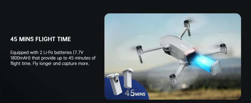 Drones with Camera for Adults 4K, Foldable Beginner Drone with Brushless Motor, Auto Follow, Tap Fly, Circle Fly, One Key Start, Under 249g