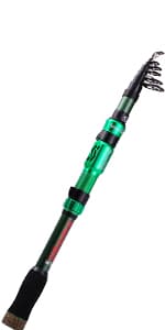Sougayilang Telescopic Fishing Rod - 24 Ton Carbon Fiber Ultralight Fishing Pole with CNC Reel Seat, Portable Retractable Handle, Stainless Steel Guides for Bass Salmon Trout Fishing