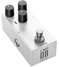 Donner Compressor Pedal for Electric Guitar, DIY Shell, Analog True Bypass Effects Pedal, Vintage Warmth & Studio-Grade Clarity(EMBARK 08)