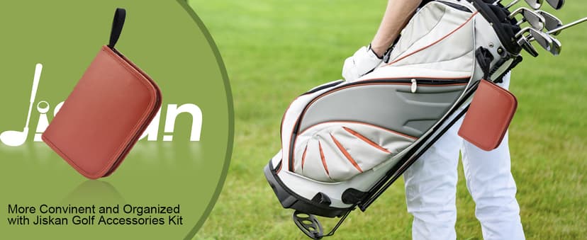 Golf Gifts for Men and Women, Golf Accessories Set with Hi-End Case, Golf Balls, Rangefinder, Golf Tees, Brush, Multifunctional Divot Knife, Scorer, Golf Ball Clamp