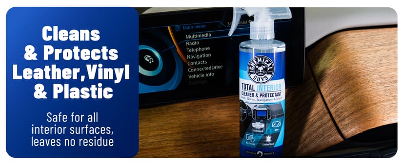 Chemical Guys Complete Leather Cleaner and Conditioner Detailing Kit with Total Interior, for Cars, Home, Office, and More (Works on Natural, Faux Leather and More) 9 Items - HOL412