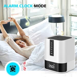 Night Light Bluetooth Speaker, 5 in 1 Touch Control Bedside Lamp Dimmable Multi-Color Changing, Bedroom Alarm Clock, Best Birthday Gift Ideas for 10 11 12 13 14 Year Old Teenage Girls/Boys