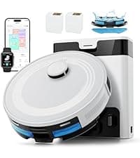 Lefant LiDAR Robot Vacuum and Mop, 450ml Visible Dustbin, Upgraded 190° PSD Obstacle Avoidance, Customized Cleaning, Multi-Floor Mapping, 150 Mins Runtime, 2.4G/5G WiFi, Pet Hair & Carpets, M330 Pro