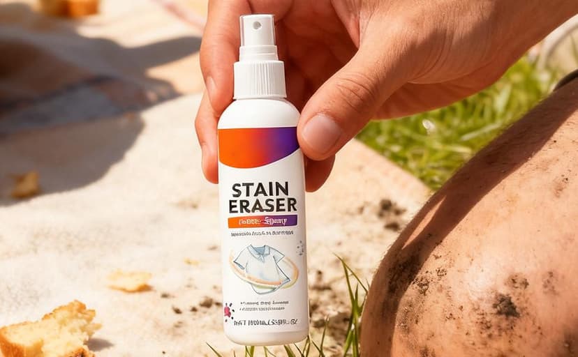 Clothing Stain Remover Spray, 120ml Clothes Cleaning Spray Shirt Stain Cleaner, for Laundry Home Shower Dormitory Travel Bathroom Carpet Couch Sweater