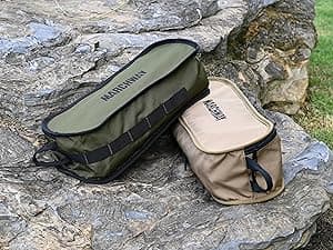 MARCHWAY Lightweight Folding High Back Camping Chair with Head Support, Stable Portable Compact for Outdoor Camp, Travel, Beach, Picnic, Festival, Hiking, Backpacking (Highback Khaki)