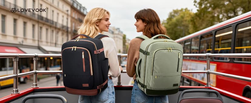 LOVEVOOK 40L Travel Backpack for Women Men with Garment Bag, Airline Approved Carry on Luggage Travel Essentials with 3 Packing Cubes, TSA Overnight Bags Weekender Essentials Backpacks fits 17" Laptop