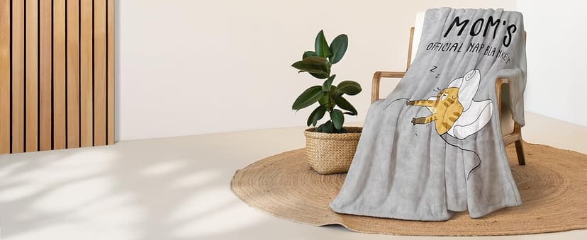 SteadStyle Gifts for Mom from Daughter or Son, Mom Birthday Gifts Blanket, Mother Presents for Christmas, Valentine's Day, Mothers Day, Fluffy Blanket for Mommy, 60'' x 50'' (Grey)