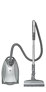 Kenmore Elite 81714 Pet Friendly Ultra Plush Lightweight Bagged Canister Vacuum with Pet PowerMate, HEPA, Extended Telescoping Wand, Retractable Cord, and 3 Cleaning Tools-Champagne