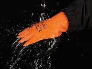 Schwer 2 Pairs 100% Waterproof Winter Work Gloves, ANSI A2 Cut Resistant Freezer Gloves for Outdoor Cold Weather Keep Hands Warm, Thermal Insulated Gloves for Shoveling Snow, Ice Fishing, L