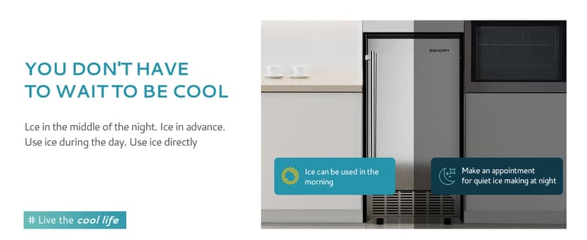 Commercial Ice Maker Machine 85Lbs/Day, 24Lbs Storage, Built-in Undercounter Ice Maker with Auto-Cleaning & Timer, Freestanding Stainless Steel Ice Machine, Ideal for Home Office Restaurant Bar