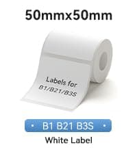 NIIMBOT B1 Label Maker Machine with Tape, 2 Inch Portable Sticker Printer for Home School & Small Business, Compatible with Phones & PC, Gray White