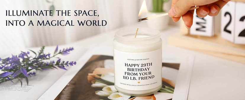 Friendship Gifts for Women, Bestie, BFF, Unique, 30th 40th 50th 65th 70th 75th 80th Birthday Gift for Women Best Friend Birthday Gifts for Women Friendship - Lavender Scented Candle B0FR252WYL