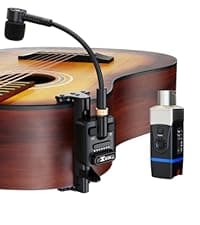 Xvive A58 Wireless Guitar System 5.8GHz Wireless Guitar Transmitter Receiver for Active or Passive Pickup Electric/Acoustic Bass Guitar