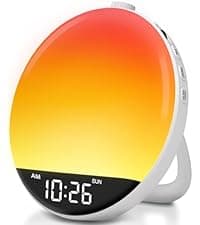 DreamSky Super Loud Alarm Clock for Heavy Sleepers - RGB Small Digital Clock for Kids Bedroom Bedside Nightstand, Electric Desk Clock with Large Number, Dimmer, Adjustable Volume, USB-C Powered