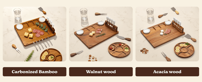 SMIRLY Charcuterie Board Set - Large Bamboo Cheese Board for Serving - House Warming Gifts New Home, Wedding & Bridal Shower Gift, Birthday Gift for Women