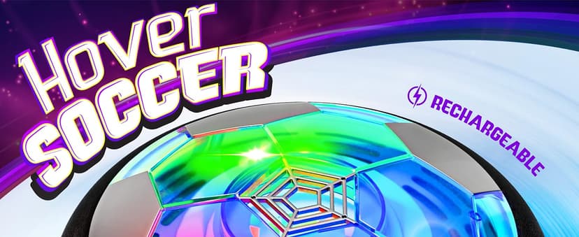 Hover Soccer Ball for Kids - Boy Birthday Gifts - Indoor Toy Games Gift for Boys Age 6, 7, 8, 9, 10, 11, 12 Year Old - Light-Up Toys Game for Kid - 6-8, 8-12 - Gift for 8 Year Olds (Single)