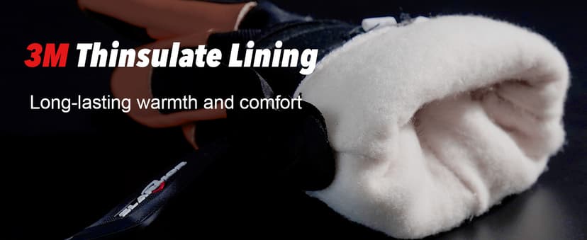 SLARMOR Winter Work Gloves for Men, Insulated, Waterproof, Touch Screen, Warm Thinsulate Lining for Cold Weather