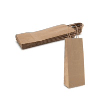 MT Products Metallic Mylar Wine Red Gift Bags for Bottles Sparkle Look - Great for a Wine Pull - (25 Pieces) (Ribbon and Rope Not Included)