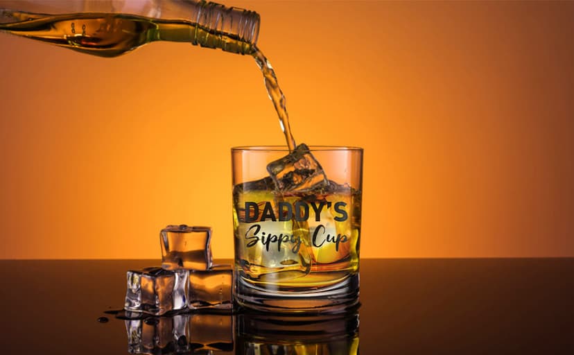 Christmas Birthday Funny Gag Gift Ideas for Expecting Father First New Dad - Bourbon Scotch Presents Christmas Dad Gifts for New Dad Boyfriend Husband Men from Daughter Wife B0CQBXCP93