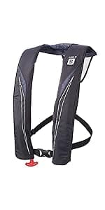 BLUESTORM Cirrus26 Inflatable PFD Life Jackets for Adults | US Coast Guard Approved Automatic Life Vest w/Manual Override Convertibility