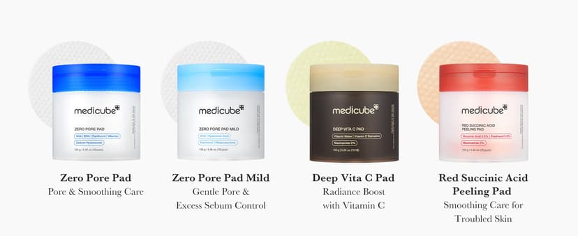 Dual-Textured Facial Pad with 4.5% AHA Lactic Acid, 0.45% BHA Salicylic Acid - For All, Korean Skin Care, 70 Pads, 1 Pack medicube Toner Pads Zero Pore Pad 2.0 for Exfoliation and Pore Care B09V7Z4TJG