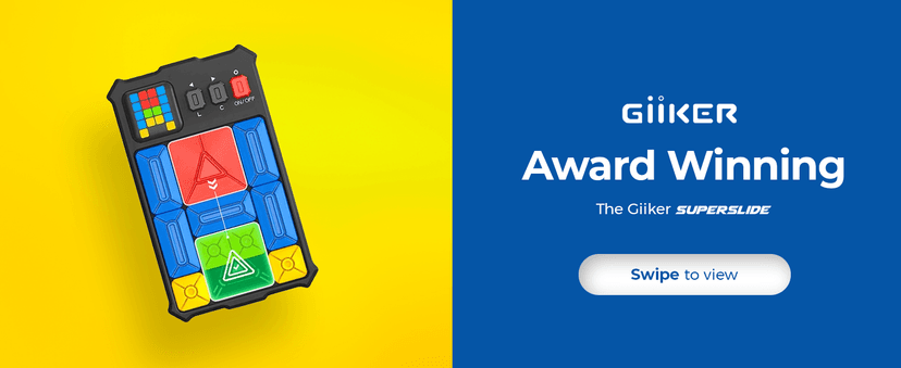 GiiKER Super Slide Puzzle Games, Original 500+ Challenges Brain Teaser Puzzle, Toys for Kids Teens, Travel Games Birthday Gifts Stocking Stuffers for Boys Girls, Activities for Road Trips