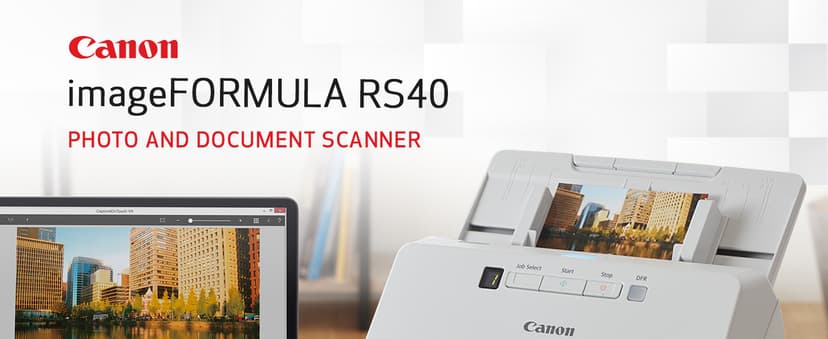Canon imageFORMULA RS40 - Photo and Document Scanner, Auto Document Feeder, Windows and Mac, Scans Old and New Photos in Varying Sizes, USB Interface