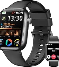 Fitness Tracker, Smart Watches for Women Men with 24/7 Heart Rate/Blood Pressure/Blood Oxygen Monitor, Sleep Tracker, Calories&Step Counter, IP68 Waterproof Health Activity Trackers for Android&iPhone