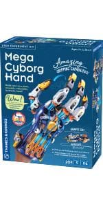 Thames & Kosmos Mega Cyborg Hand STEM Experiment Kit | Build Your Own GIANT Hydraulic Amazing Gripping Capabilities Adjustable for Different Sizes Learn Pneumatic Systems B085LRW4VR