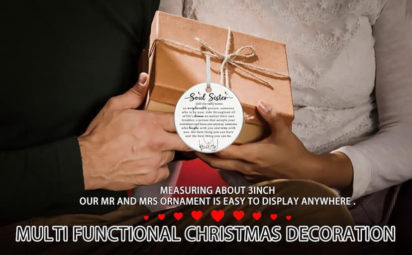 Christmas Ornaments 2025,Neighbor Gifts Merry Christmas Ornament Neighbors Gift Ideas for Neighbors Best Friends Women Boyfriend Girlfriend Xmas Tree Decor(Neighbor Ornaments)